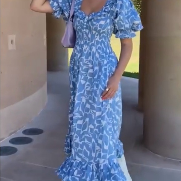 Bird & Kite Dresses & Skirts - NWOT Bird & Kite Blue Patterned Fifer Dress